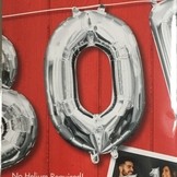 Balónek foliový narozeniny číslo 0 stříbrný 35 cm 